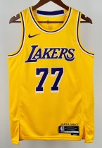 Lakers Dončić #77 Yellow 1:1 Quality NBA Jersey 2025 Lakers Dončić #77 Yellow 1:1 Quality NBA Jersey 2025