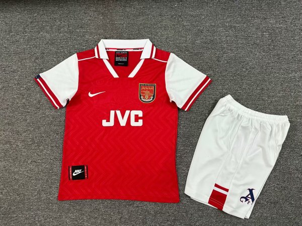 Arsenal Home Kids Retro1:1  Quality Soccer Jersey 1996/1998