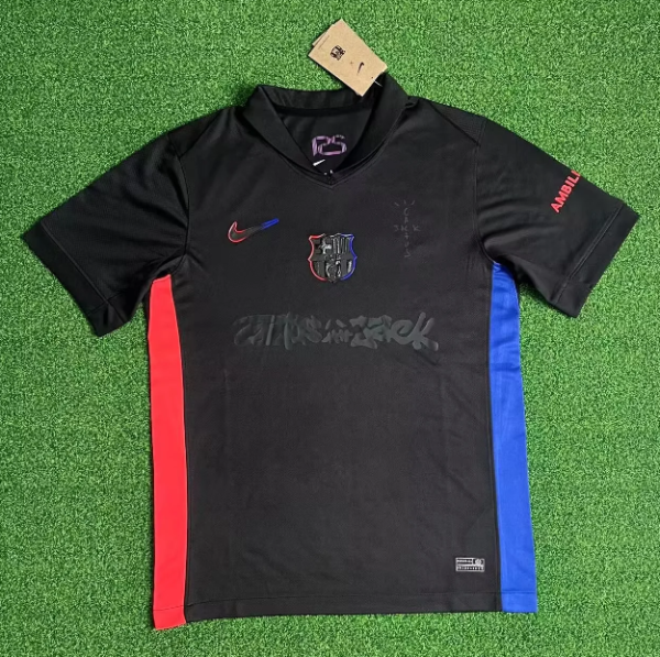 24/25 Barcelona Away Fans 1:1 Quality Soccer Jersey(联名版)