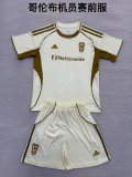 Columbus Crew Pre match uniform Kids 1:1 Quality Soccer Jersey 25/26