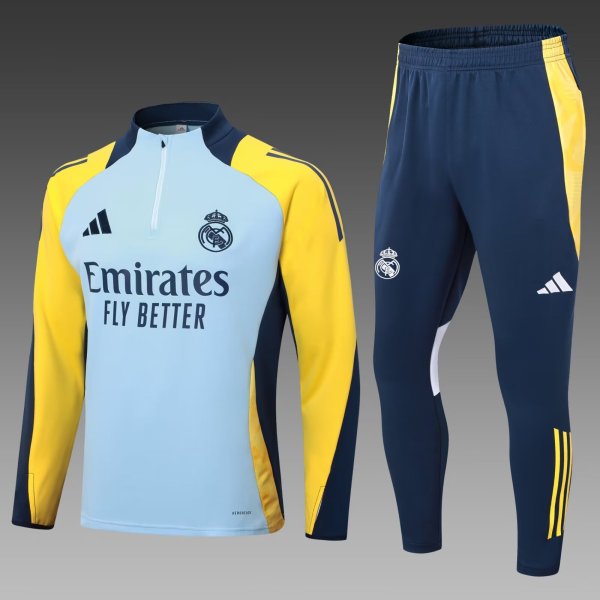 24/25  Real Madrid Training Royal  Wathet 1:1 Quality Training Jersey