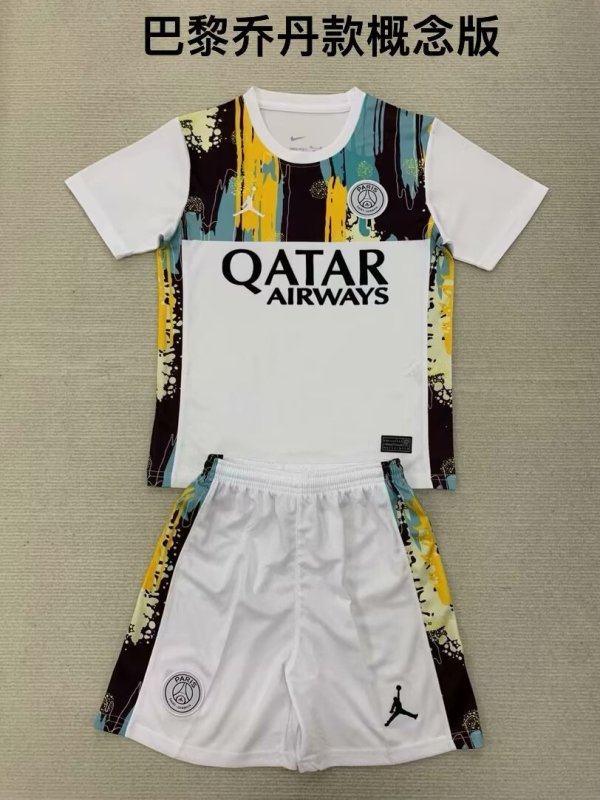 24/25 PSG  Paris  Jordan Special Edition Kids Kits 1:1  Quality Soccer Jersey