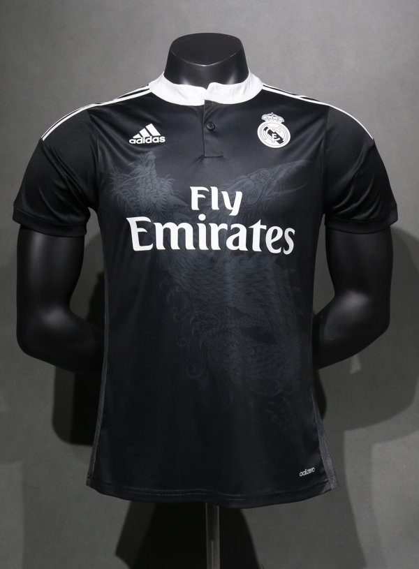 Real Madrid Away Black Player Retro 1:1 Quality Soccer Jersey 2014/2015