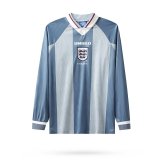 England Away Long sleeve 1:1 Quality Retro Soccer Jersey 1996