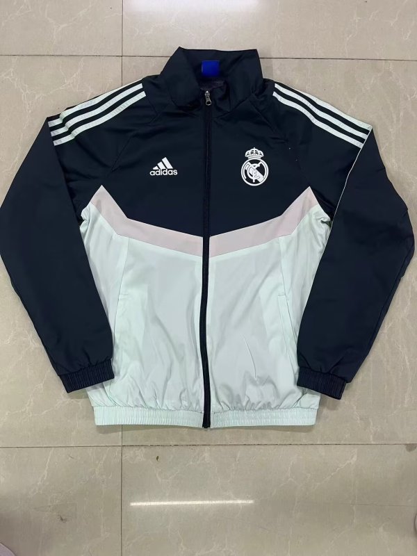 Real Madrid White Black Windbreaker 24/25