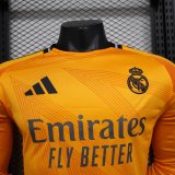 Real Madrid  Away Player Long Sleeve 1:1 Quality Soccer Jersey 24/25