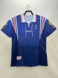 France Home  Blue  Fans  Retro 1:1 Quality  Soccer Jersey1996