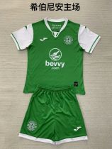 24/25 Hibernian Away Kids  1:1 Quality Soccer Jersey