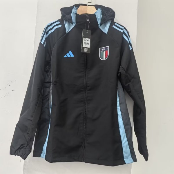 Italy Black Windbreaker 24/25