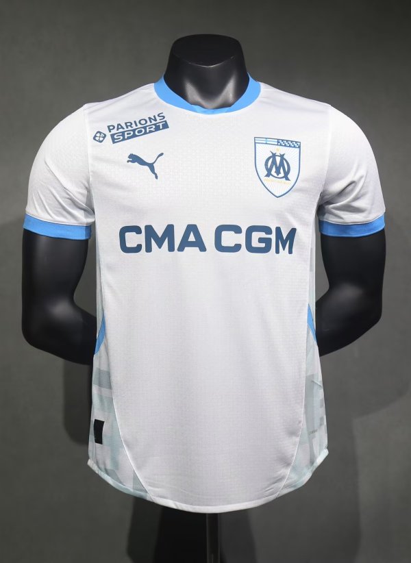 24/25 Marseille Home White Player 1:1 Quality Soccer Jersey
