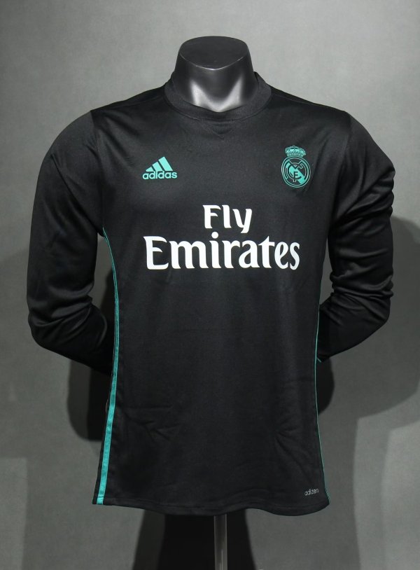 Real Madrid Away Long Sleeve Player 1:1 Quality Retro Soccer Jersey 2017/2018
