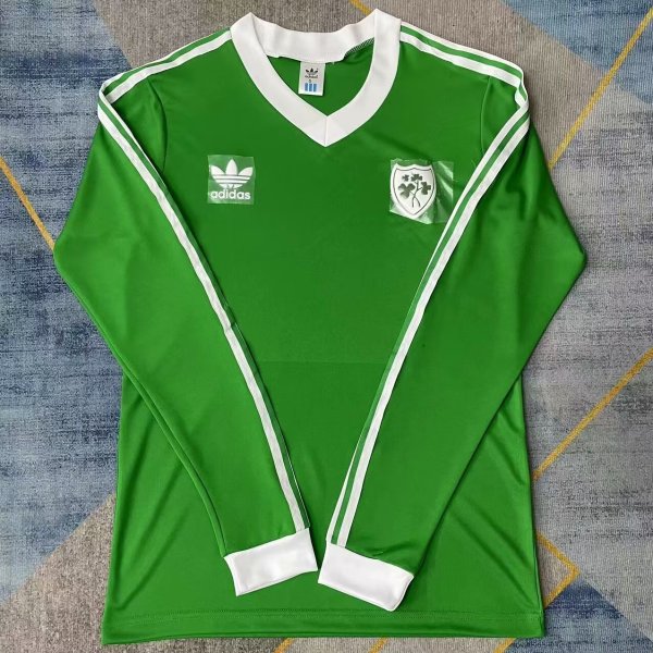 Northern Ireland Home Long sleeve Retro 1:1 Quality Soccer Jersey 1986
