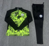 24/25  Manchester City Military Fluorescent Green Kids 1:1 Quality Training Jersey
