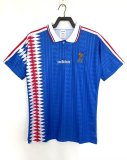 France Home Fans  Retro 1:1 Quality Soccer Jersey 1994