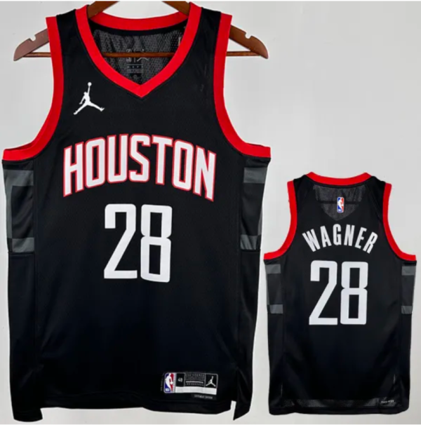 Rockets WAGNER #28 Black 1:1 Quality NBA Jersey 24/25