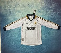 1998/2000 Real Madrid Home Long Sleeve 1:1 Quality Retro Soccer Jersey