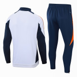 Real Madrid White Training Tracksuit 1:1 Quality Training Jersey 24/25