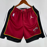 Miami Heat Red  1:1 Quality  NBA Cotton Pants 24/25