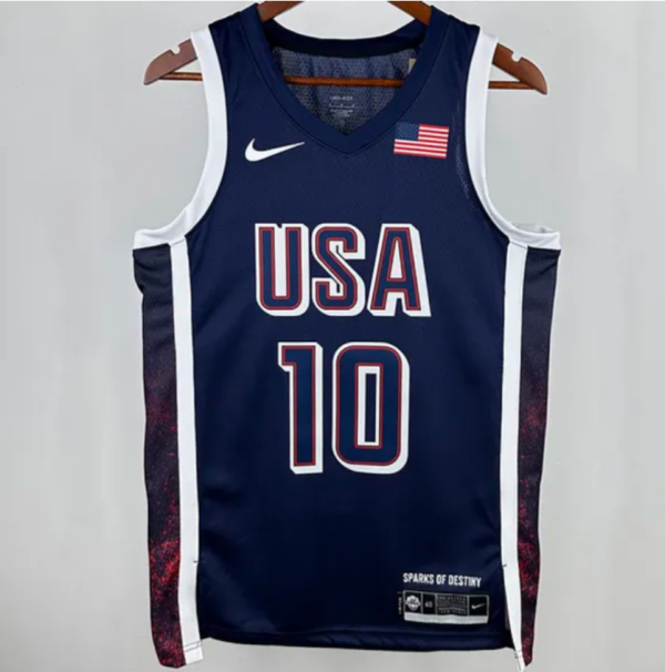 Team USA TATUM #10 Sapphire Blue 1:1 Quality NBA Jerseys 2025