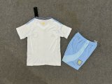 Aston Villa  Away  Kids Kits 1:1 Quality  Soccer Jersey 24/25