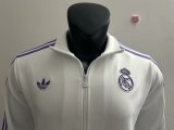 Real Madrid White Jacket Tracksuit Retro Player 1:1 Quality 24/25