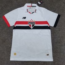 Sao Paulo Home White Fans 1:1 Quality Soccer Jersey 24/25
