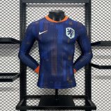 Netherlands  Long Sleeved   Player 1:1 Quality Soccer Jersey 24/25