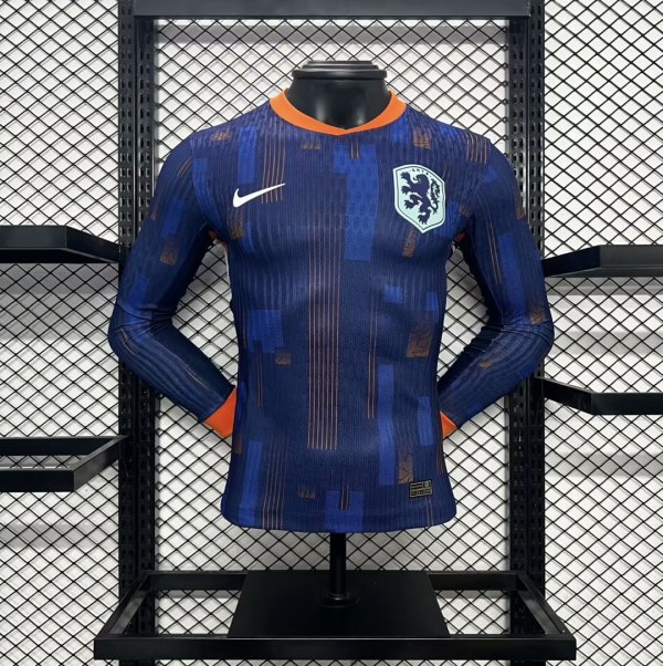 Netherlands  Long Sleeved   Player 1:1 Quality Soccer Jersey 24/25