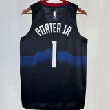Nuggets PORTER JR. #1 Black City Edition 1:1 Quality NBA Jersey 23/24