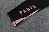 Paris Hooded Long Sleeved Black 1:1 Training suit 24/25