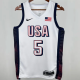 Team USA EDWARDS #5 White 1:1 Quality  NBA Jerseys 2025