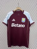 Aston Villa Home Fans  1:1 Quality Soccer Jersey 25/26
