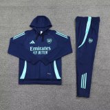 24/25 Arsenal Hooded Long Sleeved Blue 1:1 Training suit