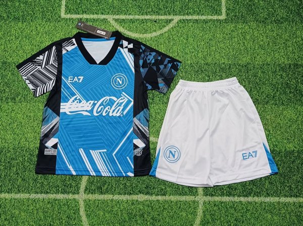 Napoli Training Clothes Kids 1:1 Quality Soccer Jersey 24/25