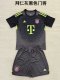 Bayern Munich  Grey Black Goalkeeper Kids 1:1 Soccer Jersey 25/26