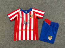 Atletico Madrid Home Retro Kids 1:1 Quality Soccer Jersey 2004/2005 Atletico Madrid Home Retro Kids 1:1 Quality Soccer Jersey 2004/2005