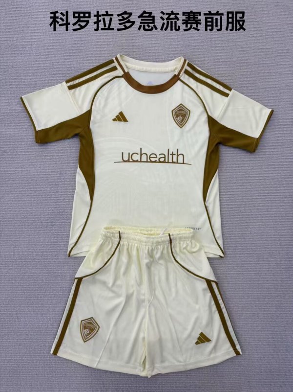 Colorado Rapids  Pre match uniform Kids Kits 1:1 Quality Soccer Jersey 25/26