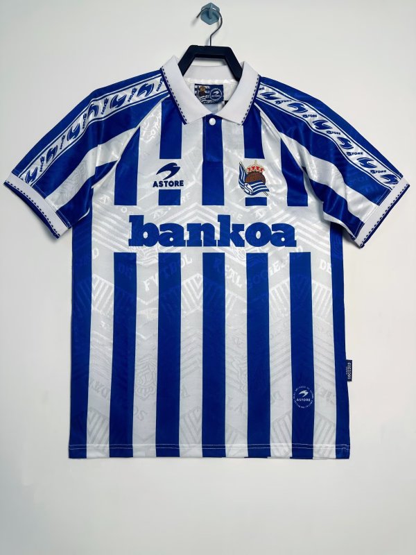 Real Sociedad Home Fans Retro 1:1 Quality Soccer Jersey 1994/1995