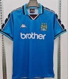 Manchester City Home Fans 1:1 Retro Soccer Jersey 1997/1998