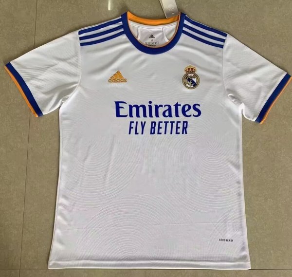 Real Madrid Home Retro  1:1 Quality Soccer Jersey 2021/2022