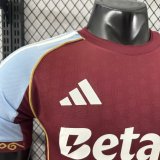 Aston Villa Home Player  1:1 Quality Soccer Jersey 25/26