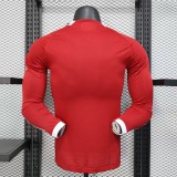 25/26   Liverpool Home Red  Long Sleeve Player 1:1 Quality Soccer Jersey