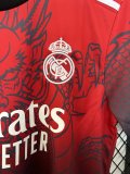 Real  Madrid Dragon Red Fans 1:1 Quality Soccer Jersey 25/26