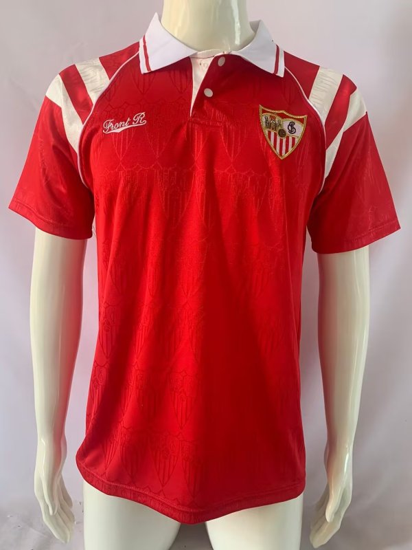 Sevilla FC Away Red Fans Retro 1:1 Quality Soccer Jersey 1992/1993