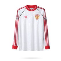 1990/1991 Manchester United Away  Long Sleeve 1:1 Retro Quality Soccer Jersey