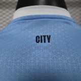 Manchester City Home Long Sleeve Player 1:1 Quality Soccer Jersey 25/26