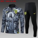 Brazil Training Black 1:1 Quality Training Jersey 24/25