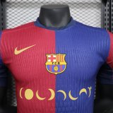 24/25 Barcelona Coldplay Band PLayer 1:1 Quality Soccer Jersey 24/25（月亮广告）