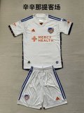 24/25 FC Cincinnati  Away Kids 1:1 Quality Soccer Jersey