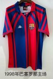 Barcelona Home Fans 1:1 Quality Retro Soccer Jersey 1998